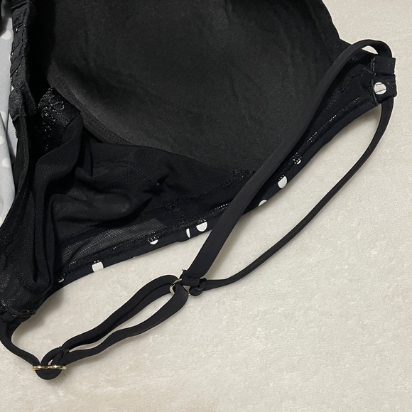 Sunsets Black and White Polka Dot Tankini Women's  SwimTop 40DD - Picture 8 of 9